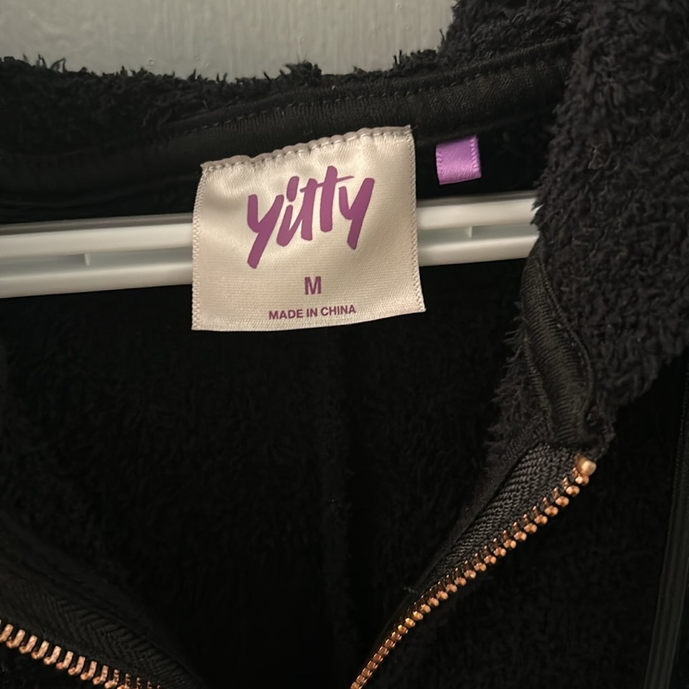 Yitty Cozy Black Onesie with Heart Pockets - Picture 6 of 12